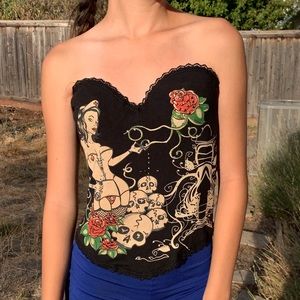 Corset Boned Pin Up Nurse